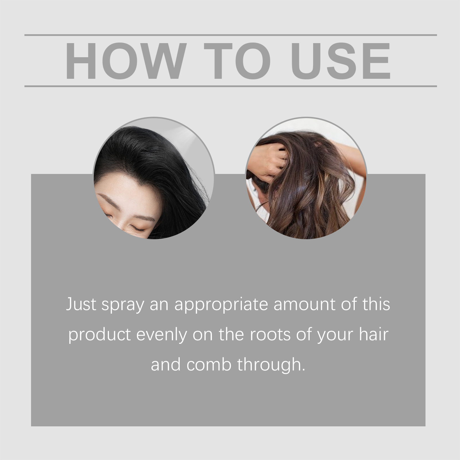 Hair Care Natural - شامبو رذاذ للشعر الجاف للتحكم في