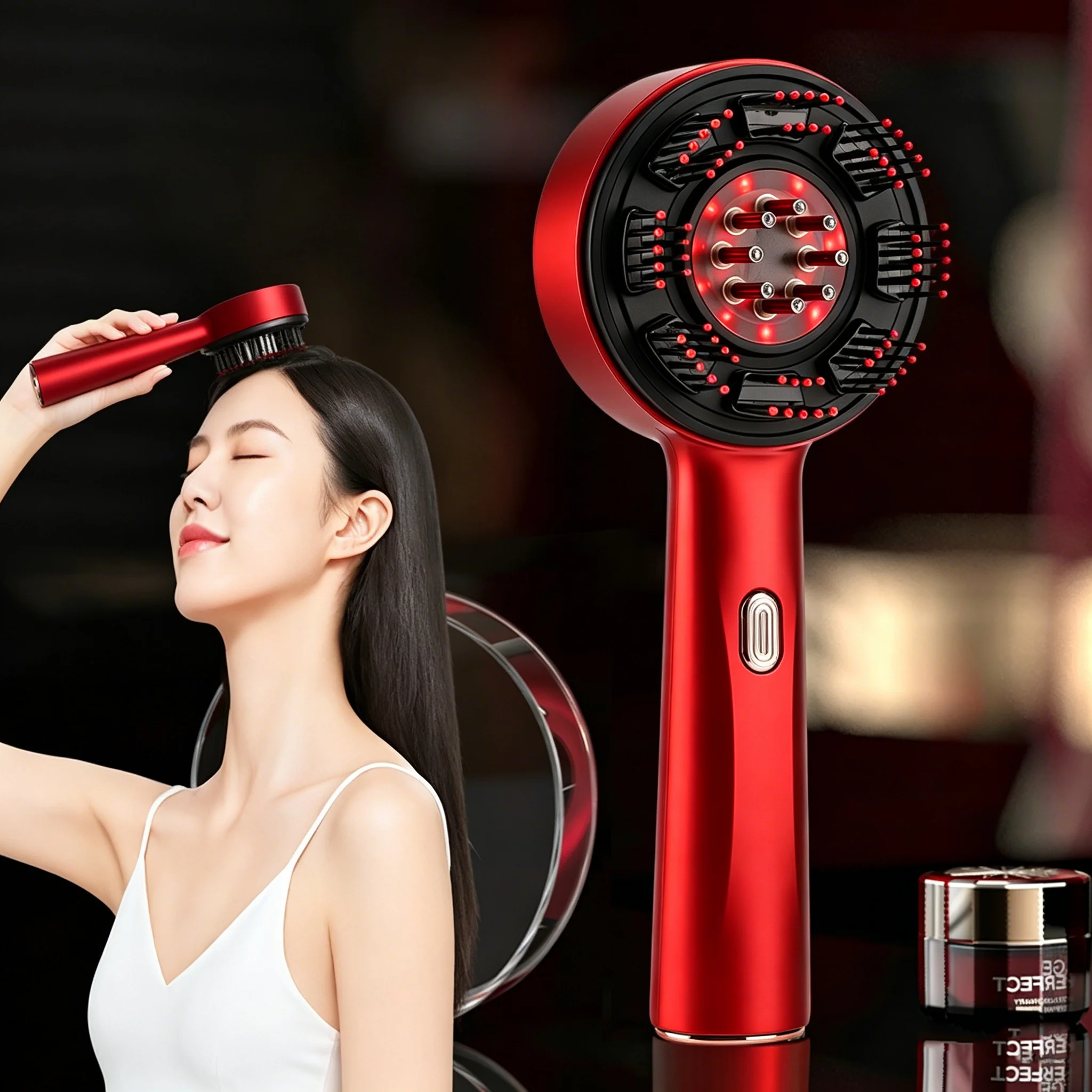 Hair Care Growth - مشط تدليك كهربائي محمول لفروة الرأس