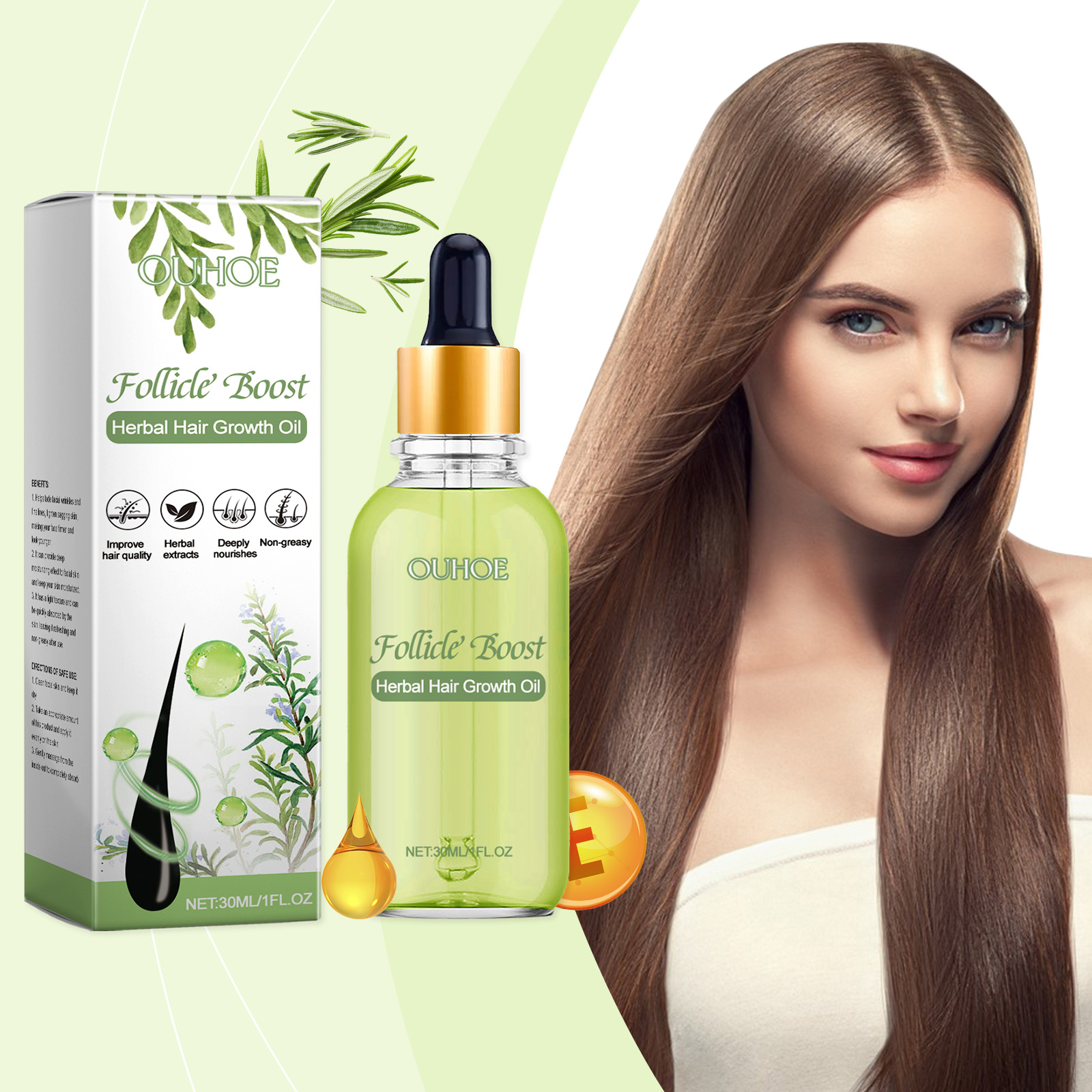 Hair Care Herbal Products - زيت نمو الشعر العشبي لإصلاح الشعر