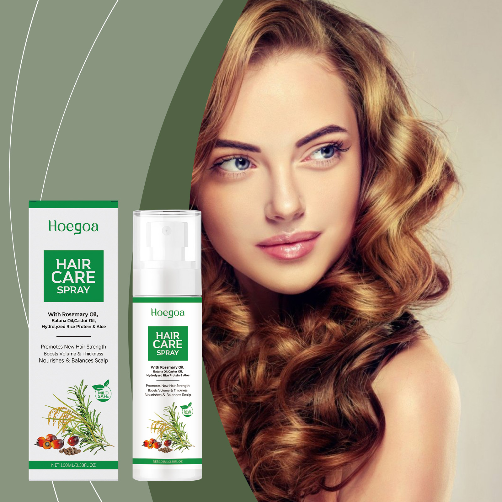 Hair Care Natural - بخاخ هويغا للعناية بفروة الرأس، عناية