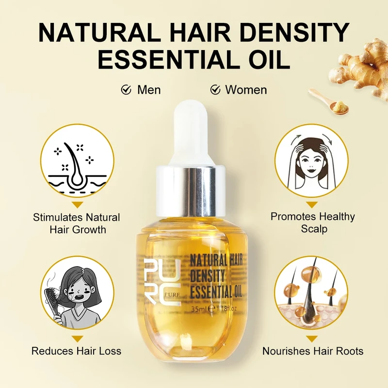 PURC الزنجبيل زيت نمو الشعر عل - مراجعة Hair Care Herbal Products وسعره