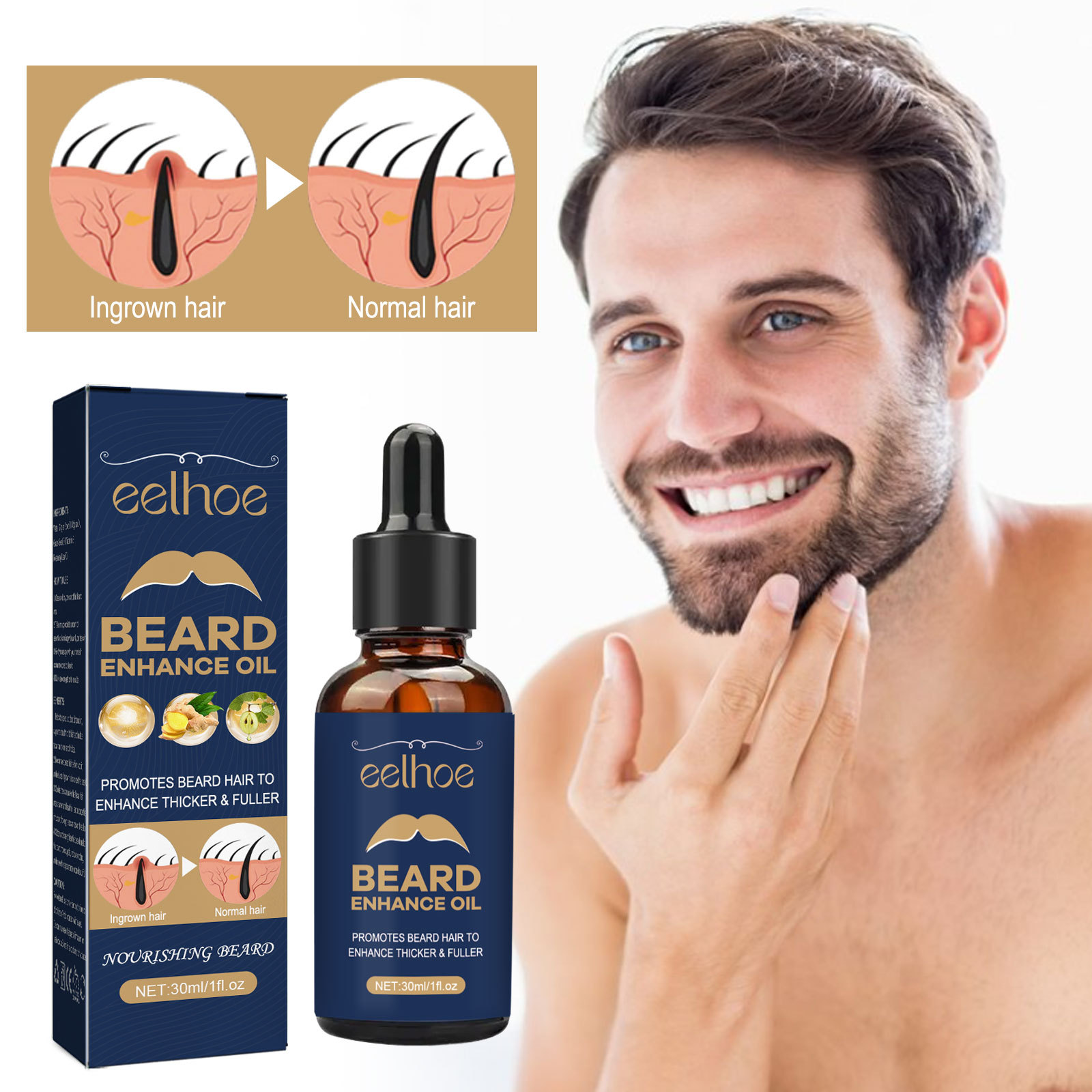 زيت نمو اللحية للرجال ، منتجات - مراجعة Hair Care Nutrition وسعره