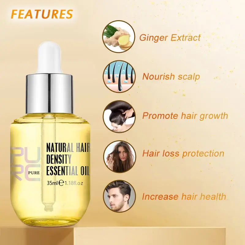 PURC 10 قطعة نمو الشعر للرجال  - مراجعة Hair Care Herbal Products وسعره