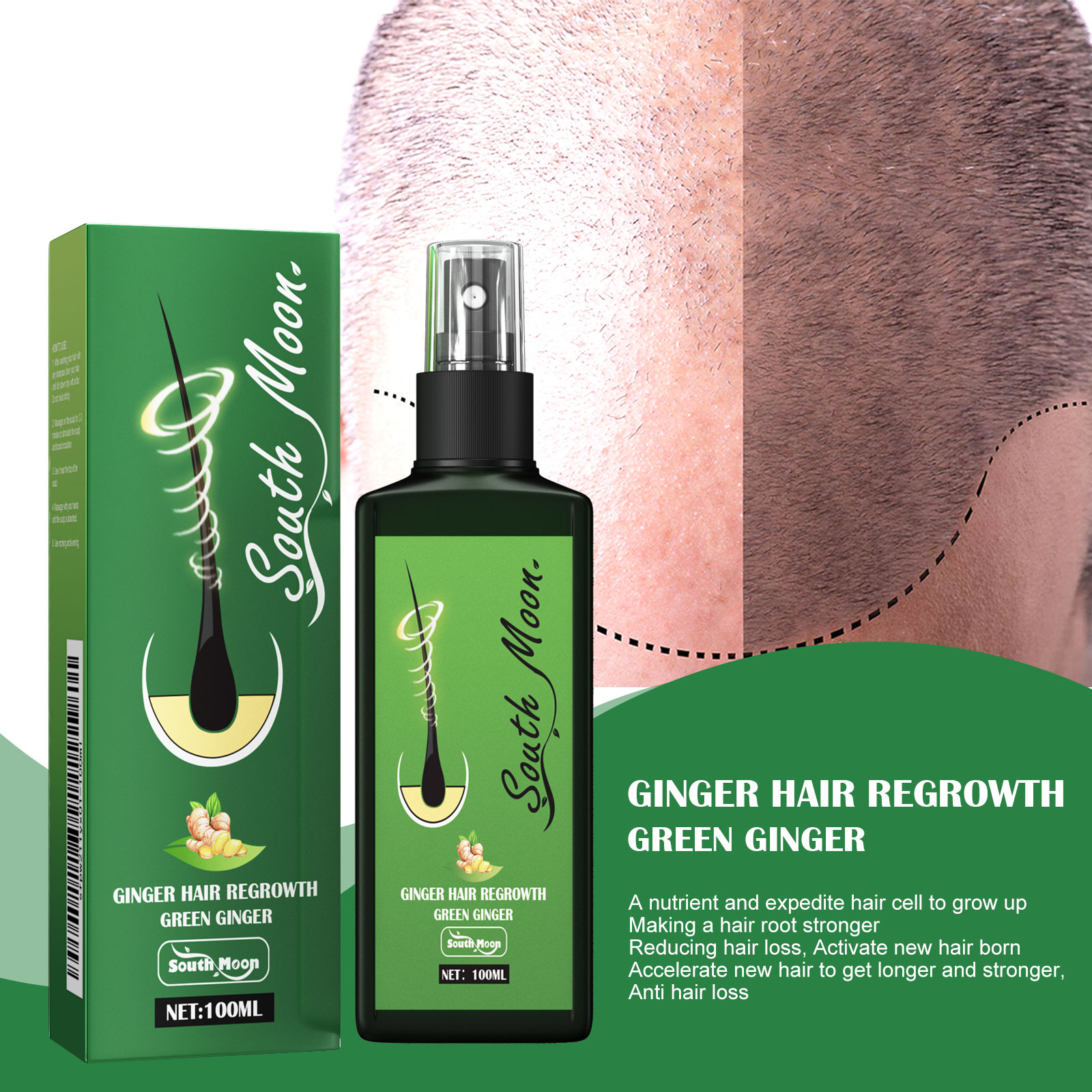 رذاذ العناية بالشعر بالزنجبيل  - مراجعة Hair Care Herbal Products وسعره