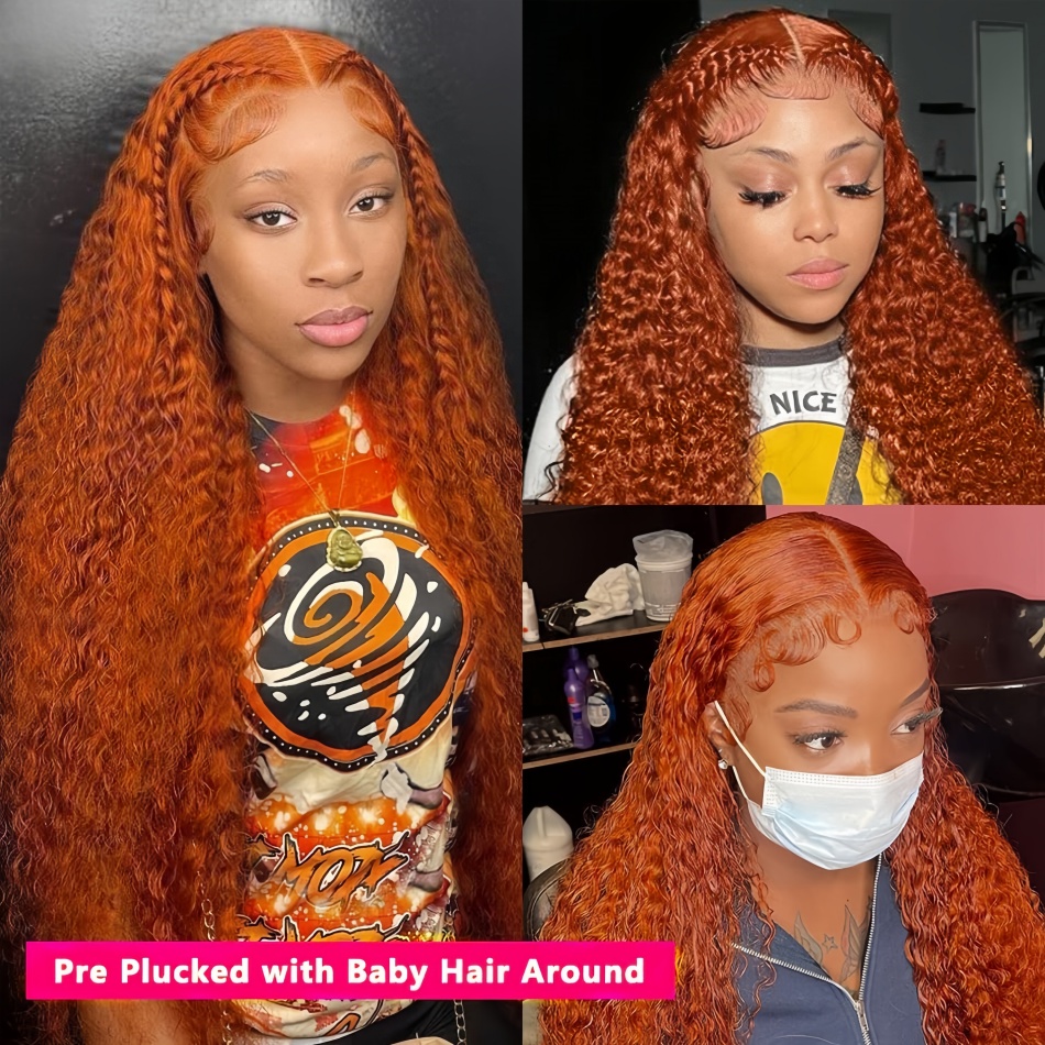 شعر مستعار برتقالي بطول 30 بوص - مراجعة Lace Front Wig وسعره